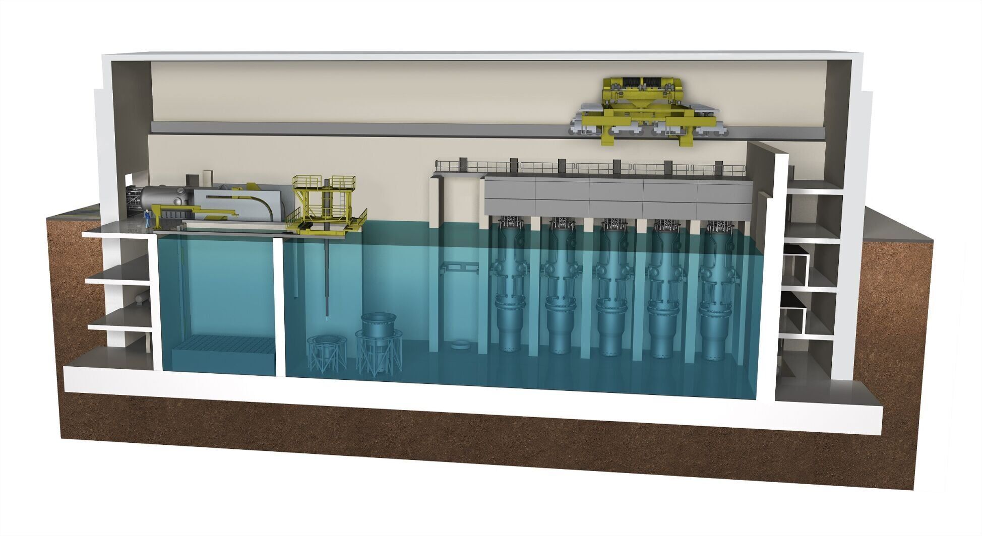 NGE3_0005 Cross-section of the NuScale reactor building